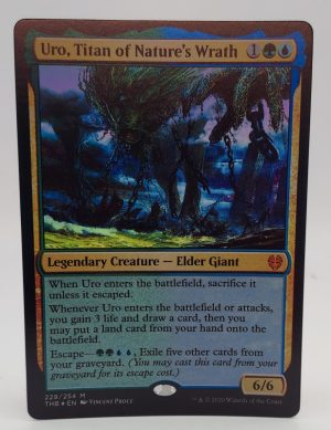 FOIL Uro, Titan of Nature’s Wrath (Extended Art) from Theros Beyond Death Proxy