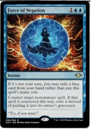 Force of Negation from Modern Horizons Magic the Gathering Proxy