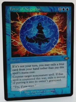 FOIL Force of Negation (Retro Frame) from Modern Horizons Proxy
