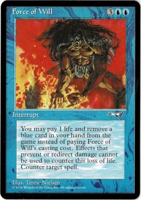 Force Of Will Alliances Magic the Gathering Proxy