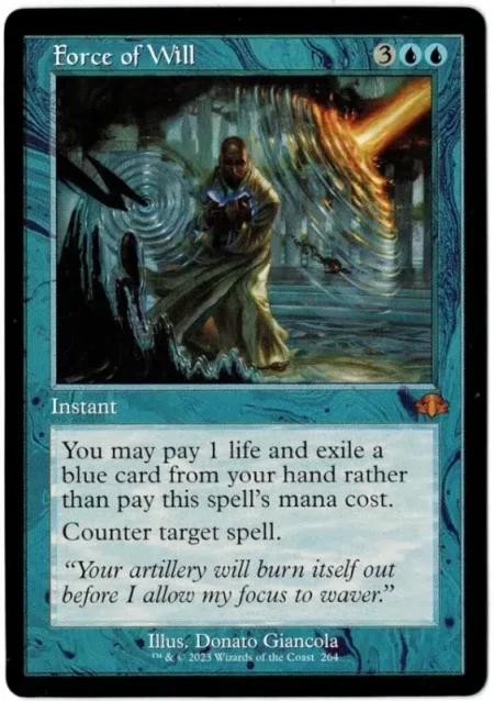 Force Of Will Retro Magic the Gathering Proxy