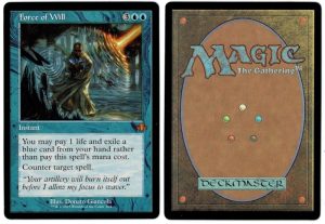 Force of Will (Retro Frame) from Dominaria Remastered Magic the Gathering Proxy