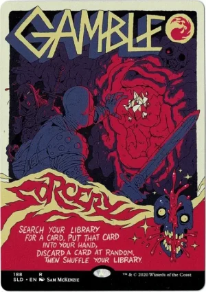 Gamble from Secret Lair Drop Magic the Gathering Proxy