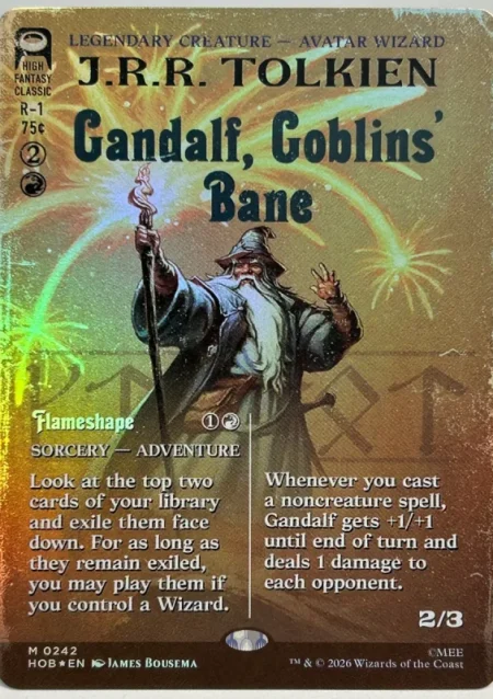 Gandalf goblins bane bord foil – mtg proxy