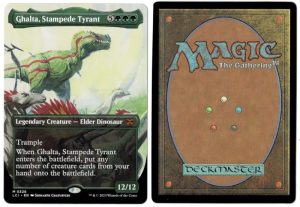 Ghalta, Stampede Tyrant (Borderless) from The Lost Caverns of Ixalan Magic the Gathering Proxy