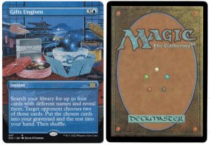 Gifts Ungiven (Borderless) from Double Masters 2022 Magic the Gathering Proxy