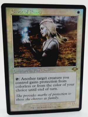 FOIL Giver of Runes (Retro Frame) from Modern Horizons Proxy