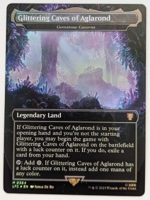 FOIL Glittering Caves of Aglarond (Gemstone Caverns) from Commander: The Lord of the Rings: Tales of Middle-earth Proxy