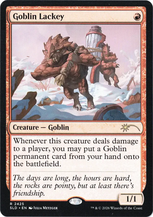 Goblin Lackey from Secret Lair Drop