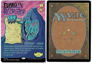 Goblin Recruiter from Secret Lair Drop Magic the Gathering Proxy