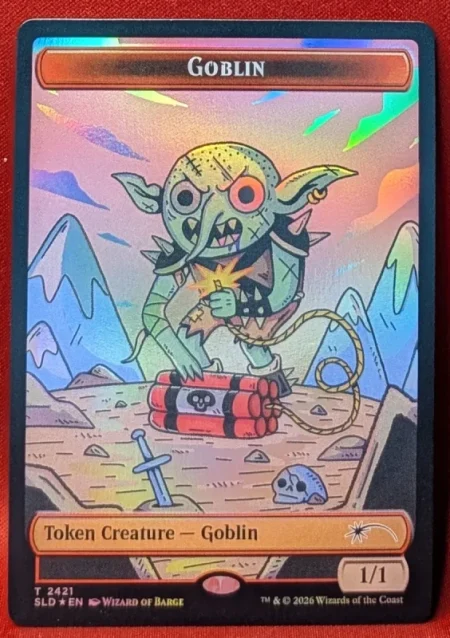 FOIL Goblin Token (2421) from Secret Lair Drop Series Magic the Gathering Proxy