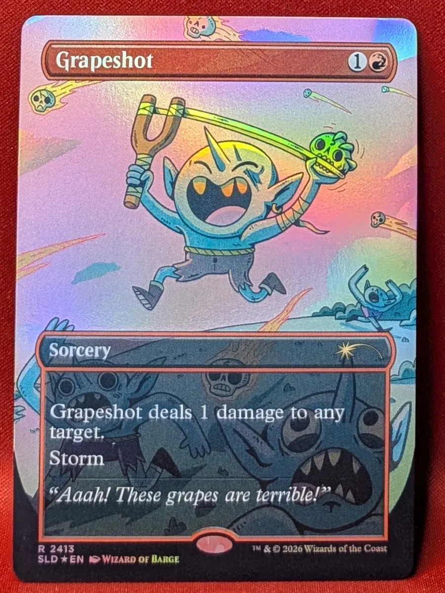 Grapeshot — foil Secret Lair goblin card