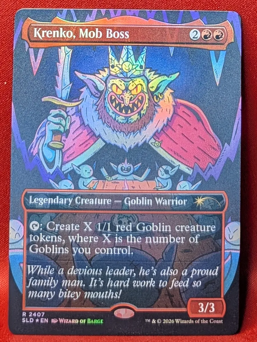 Krenko, Mob Boss — foil Secret Lair goblin card