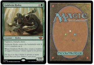 Goldvein Hydra from Outlaws of Thunder Junction Magic the Gathering Proxy