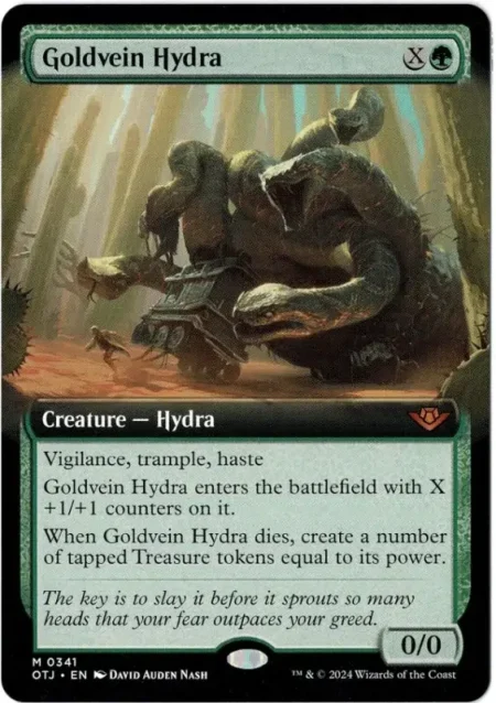 Goldvein Hydra Borderless Magic the Gathering Proxy