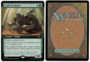 Goldvein Hydra (Extended Art) from Outlaws of Thunder Junction Magic the Gathering Proxy