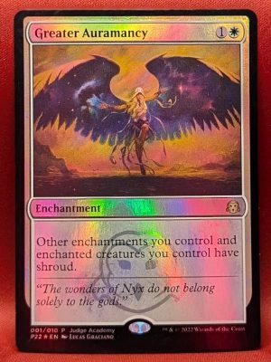 FOIL Greater Auramancy from Judge Promo Magic the Gathering Proxy