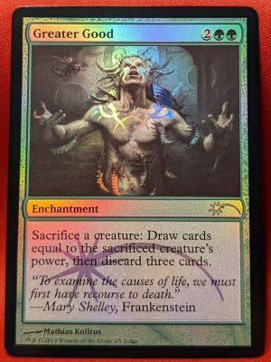 FOIL Greater Good from Judge Promos Magic the Gathering Proxy