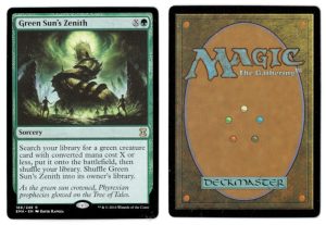 Green Sun’s Zenith from Eternal Masters Magic the Gathering Proxy
