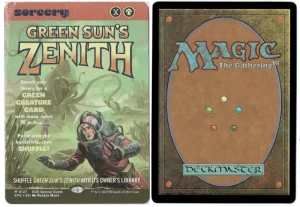 Green Sun’s Zenith (Showcase) from Special Guests Magic the Gathering Proxy