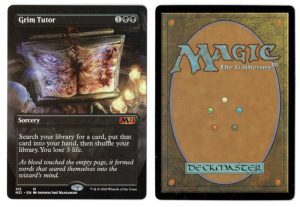 Grim Tutor (Alternate Art) from Core Set 2021 Magic the Gathering Proxy
