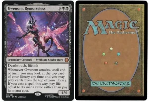 Gwenom, Remorseless from Marvel's Spider-Man Magic the Gathering Proxy