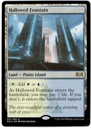 Hallowed Fountain GRN Magic the Gathering Proxy