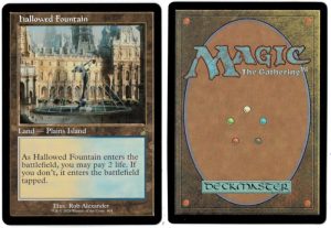 Hallowed Fountain (Retro Frame) from Ravnica Remastered Magic the Gathering Proxy