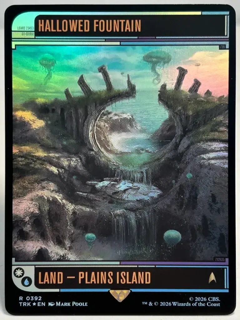 FOIL Hallowed Fountain from Star Trek Magic the Gathering Proxy