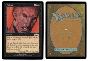 Hatred from Exodus Magic the Gathering Proxy