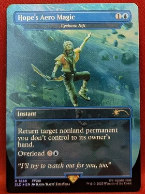 FOIL Hope's Aero Magic (Cyclonic Rift) from Secret Lair Drop Series Magic the Gathering Proxy