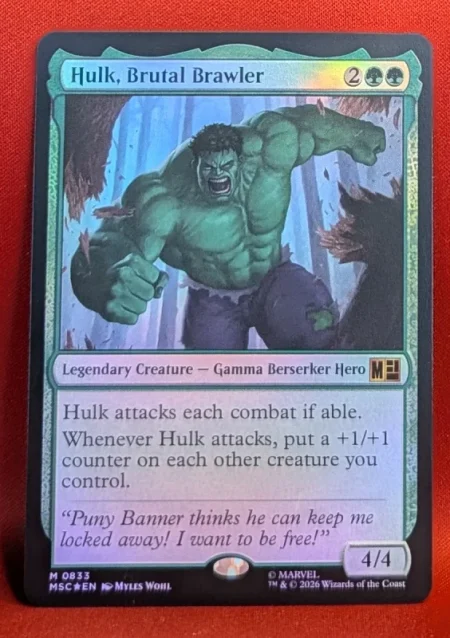 Hulk brutal brawler foil – magic the gathering proxy