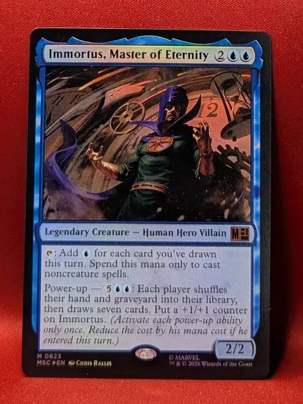 FOIL Immortus, Master of Eternity from Marvel Super Heroes Commander Magic the Gathering Proxy