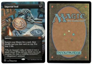 Imperial Seal (Borderless) from Double Masters 2022 Magic the Gathering Proxy