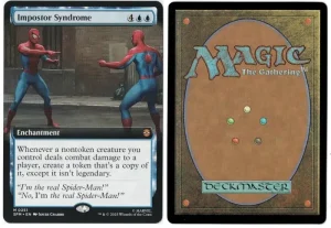 Impostor Syndrome (Extended Art) from Marvel's Spider-Man Magic the Gathering Proxy