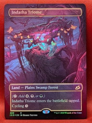 FOIL Indatha Triome (Showcase) from Ikoria Magic the Gathering Proxy