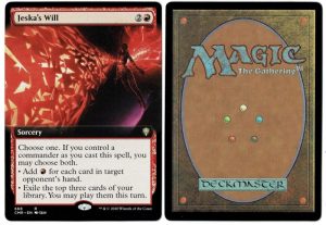 Jeska's Will (Extended Art) from Commander Legends Magic the Gathering Proxy