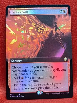 FOIL Jeska's Will (Extended Art) from Commander Legends Magic the Gathering Proxy