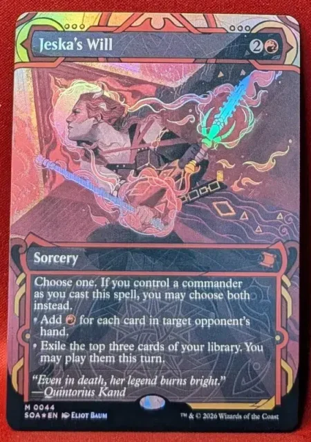 FOIL Jeska's Will (Borderless) from Secrets of Strixhaven Mystical Archive Magic the Gathering Proxy