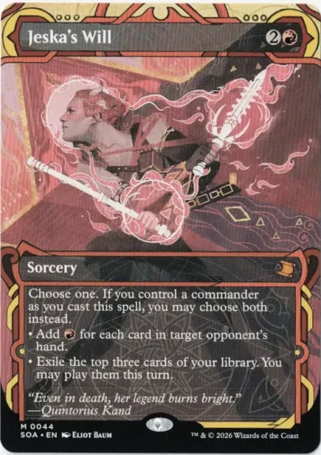 Jeska's Will from Secrets of Strixhaven: Mystical Archive Magic the Gathering Proxy