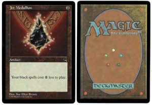 Jet Medallion from Tempest Magic the Gathering Proxy