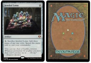 Jeweled Lotus from Commander Masters Magic the Gathering Proxy
