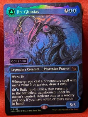 FOIL Jin-Gitaxias (Serial Numbered 001/500) from March of the Machine Magic the Gathering Proxy