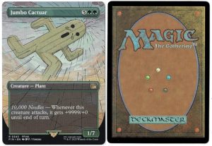 Jumbo Cactuar (Borderless) from FINAL FANTASY Magic the Gathering Proxy