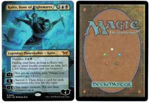 Kaito, Bane of Nightmares (Borderless) from Duskmourn: House of Horror Magic the Gathering Proxy