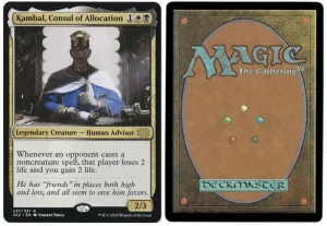 Kambal, Consul of Allocation from Double Masters 2022 Magic the Gathering Proxy
