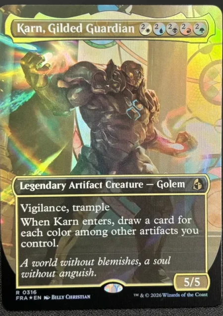 Karn gilded guardian bord – mtg proxy