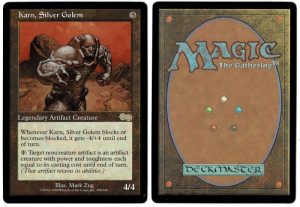 Karn, Silver Golem from Urza's Saga Magic the Gathering Proxy