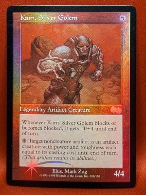 FOIL Karn, Silver Golem from Arena Promo Magic the Gathering Proxy