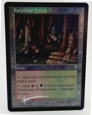 FOIL Karplusan Forest from 7th Edition Proxy